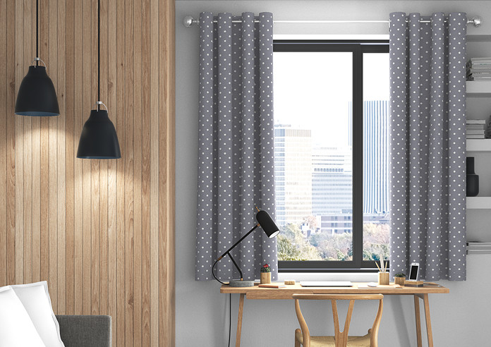 Full Stop, Slate - Made to Measure Curtains - Image 3